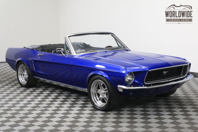 1968 Blue Ford Mustang