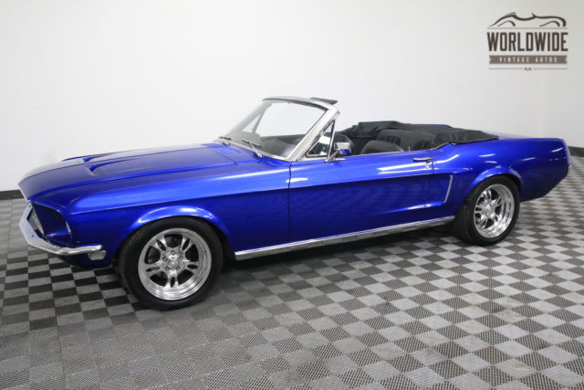 1968 Blue Ford Mustang