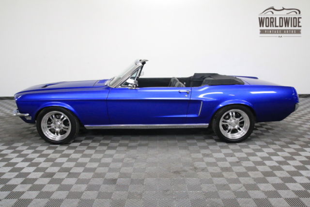 1968 Blue Ford Mustang