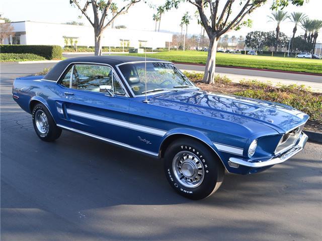 1968 Blue Ford Mustang Coupe