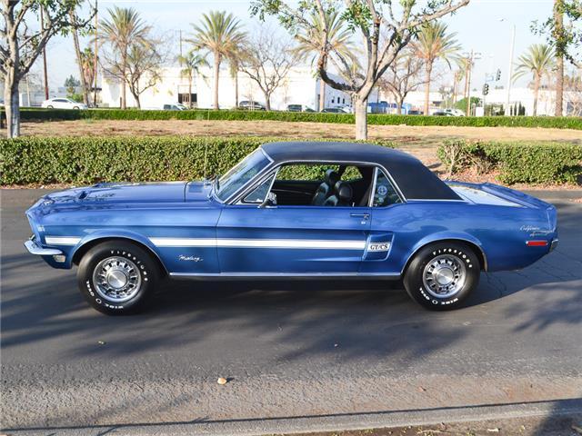 1968 Blue Ford Mustang Coupe