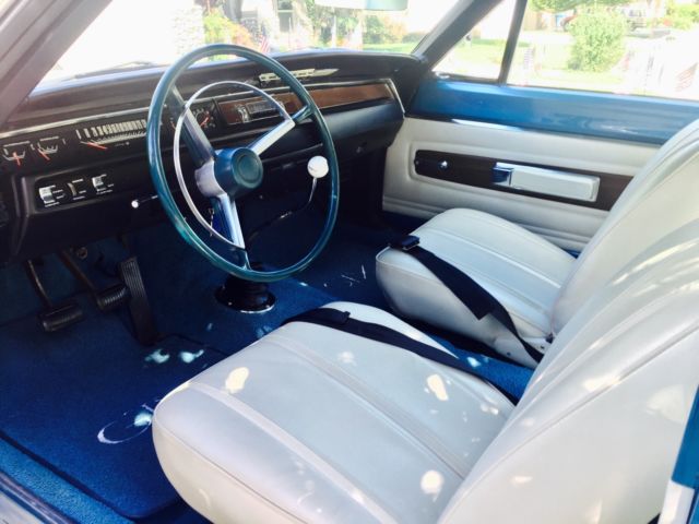 1968 Blue Plymouth GTX Coupe