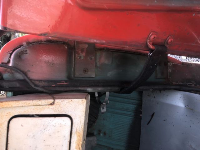 1968 Red Ford Bronco Half cab