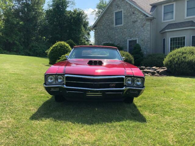 1968 Burgundy Buick Skylark Convertible