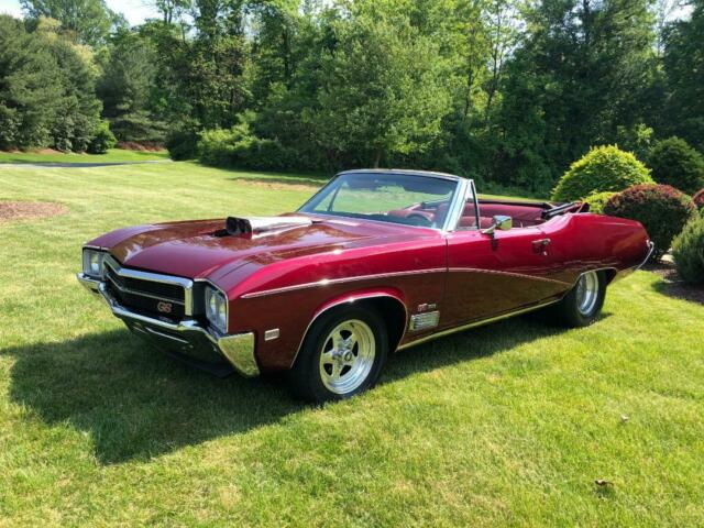 1968 Burgundy Buick Skylark Convertible