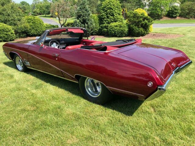 1968 Burgundy Buick Skylark Convertible