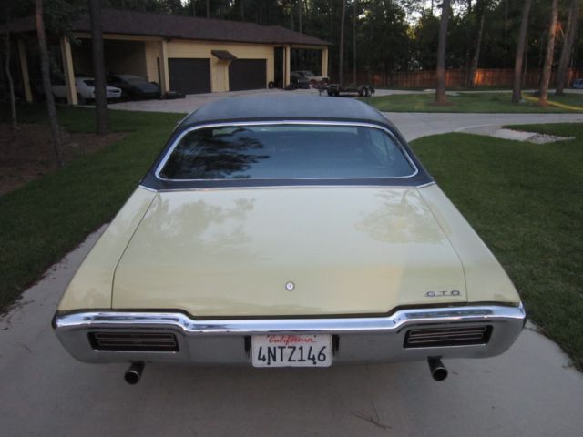 1968 Yellow Pontiac GTO Coupe