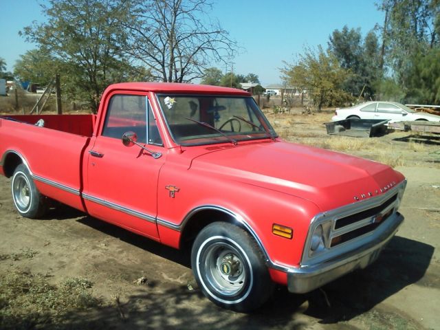 1968 Red Chevrolet C-10 Standard Cab Pickup