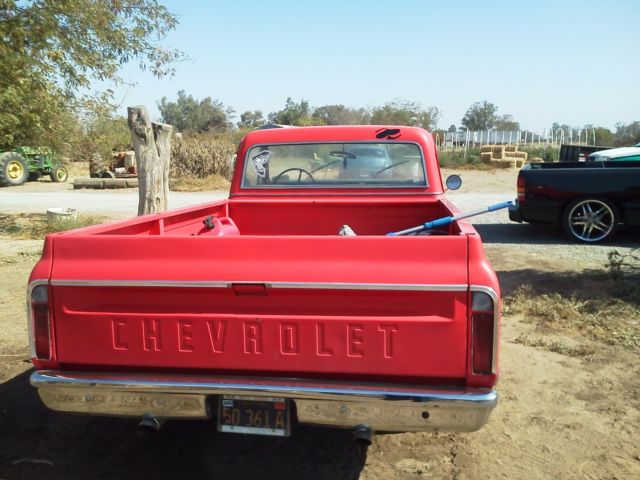 1968 Red Chevrolet C-10 Standard Cab Pickup