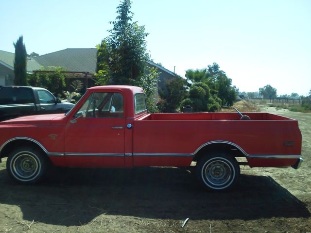 1968 Red Chevrolet C-10 Standard Cab Pickup