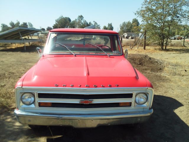 1968 Red Chevrolet C-10 Standard Cab Pickup