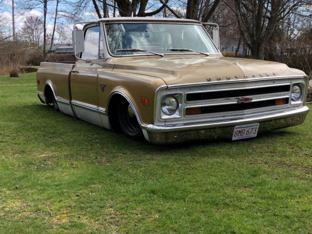 1968 Gold AND WHITE Chevrolet C-10 pickup
