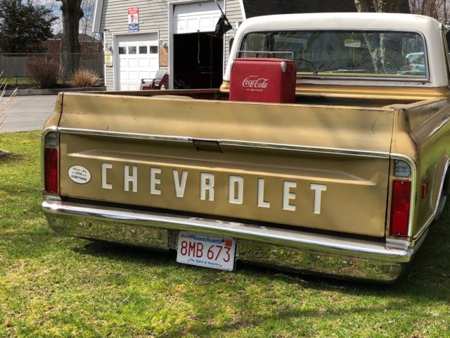 1968 Gold AND WHITE Chevrolet C-10 pickup