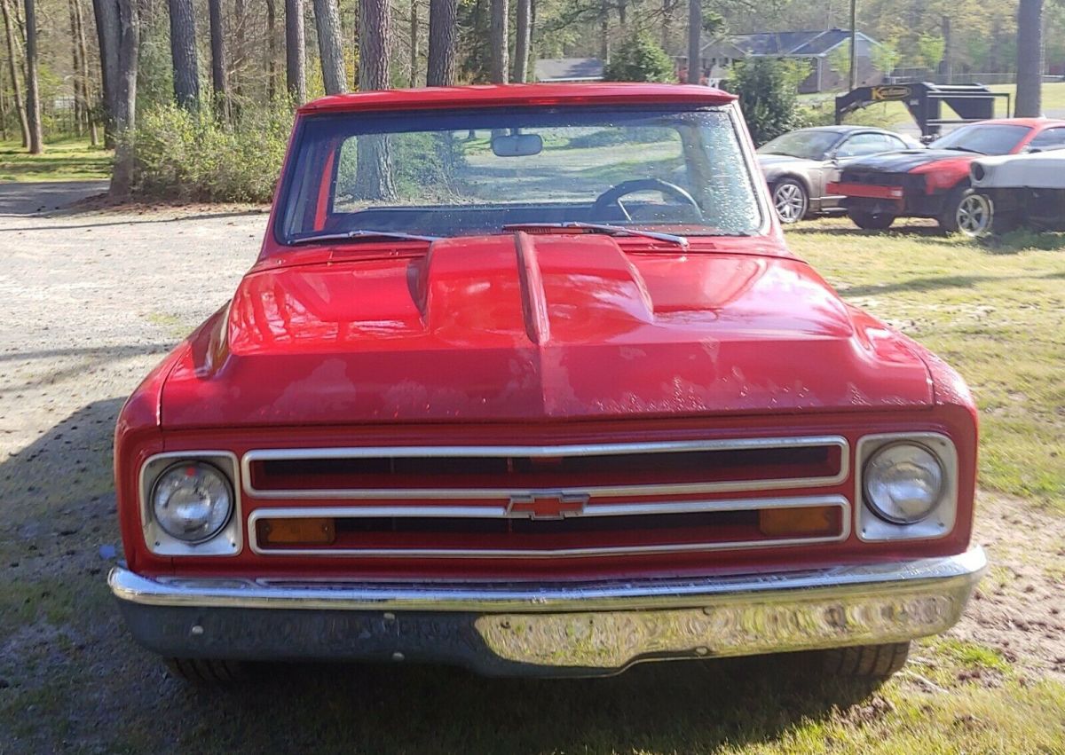 1968 Red Chevrolet C-10 Standard Cab Pickup