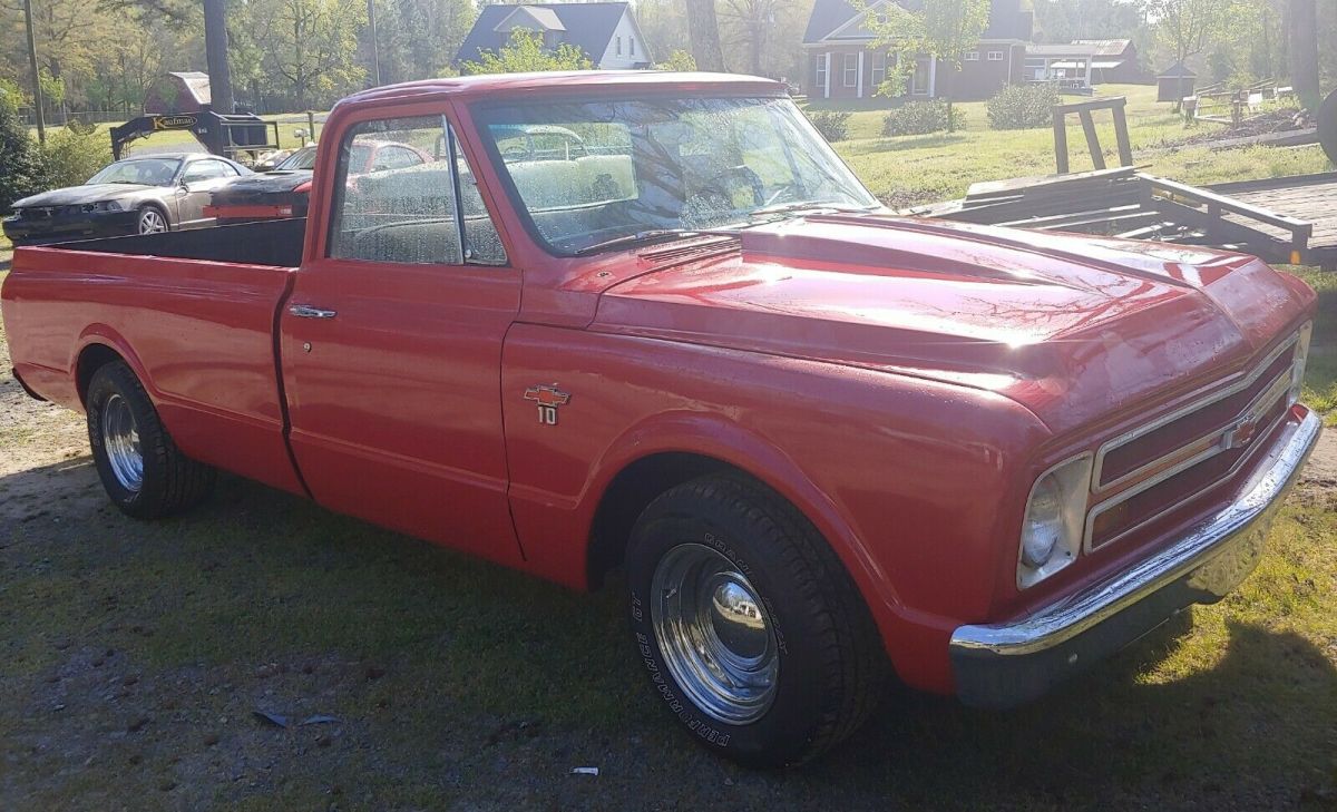 1968 Red Chevrolet C-10 Standard Cab Pickup