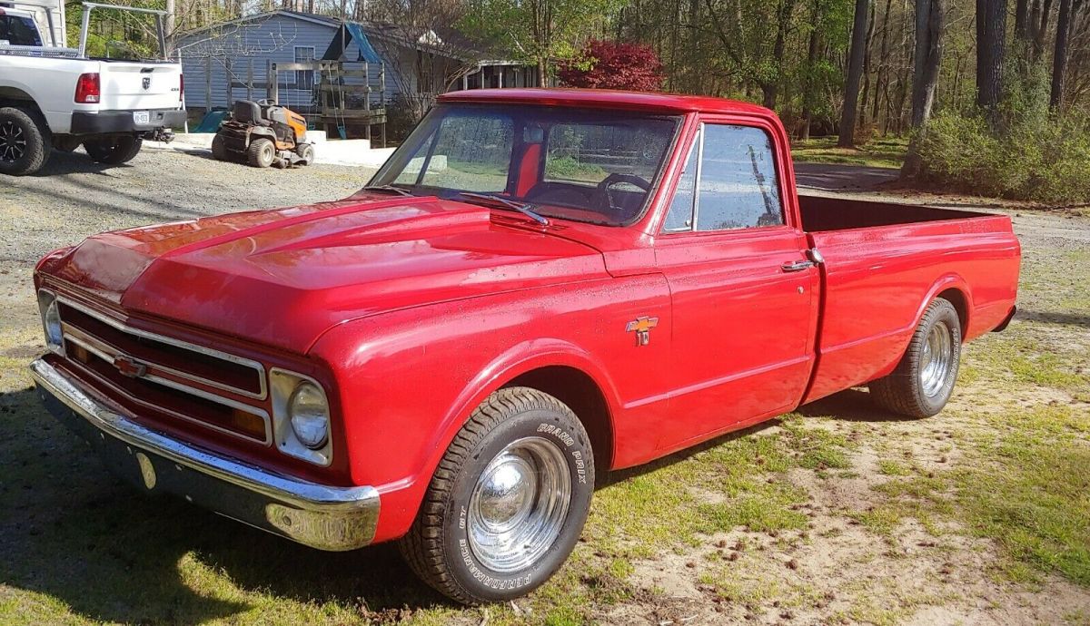 1968 Red Chevrolet C-10 Standard Cab Pickup