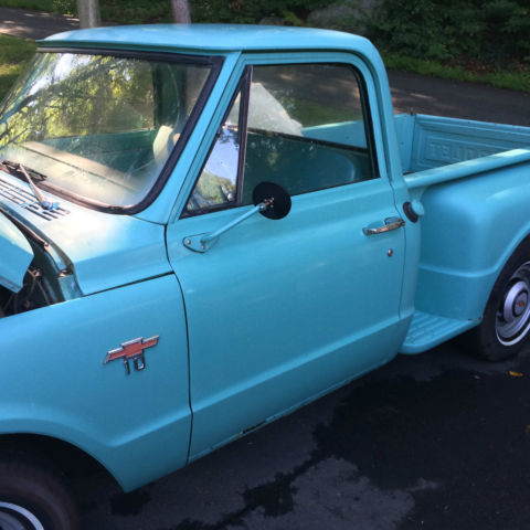 1968 Blue Chevrolet C-10 Stepside Short Bed