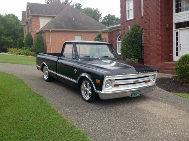 1968 Black Chevrolet C-10 Standard Cab Pickup