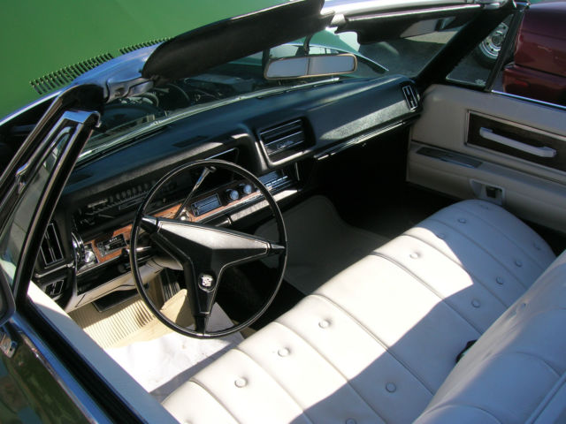 1968 GREEN Cadillac Brougham CONVERTIBLE