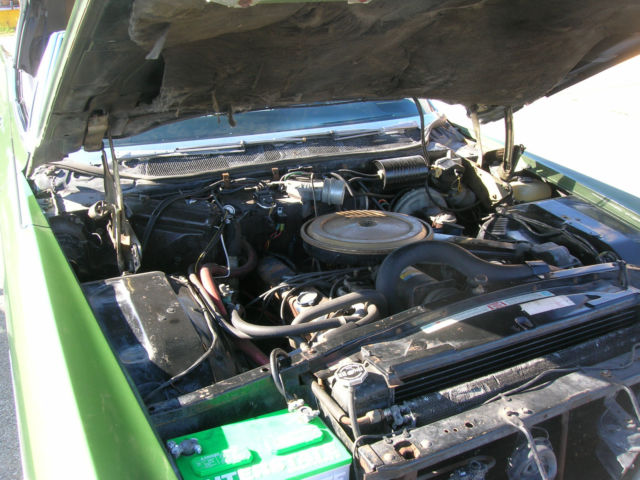 1968 GREEN Cadillac Brougham CONVERTIBLE