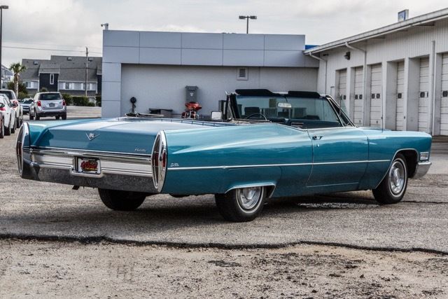1968 Blue Cadillac Fleetwood Convertible