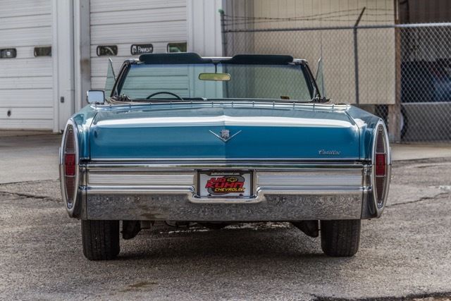 1968 Blue Cadillac Fleetwood Convertible