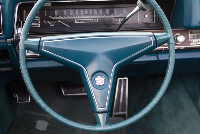 1968 Blue Cadillac Fleetwood Convertible