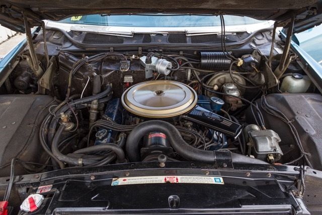 1968 Blue Cadillac Fleetwood Convertible