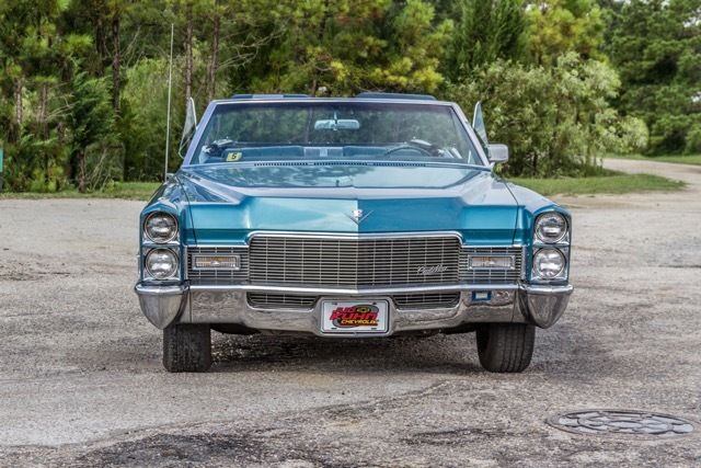 1968 Blue Cadillac Fleetwood Convertible