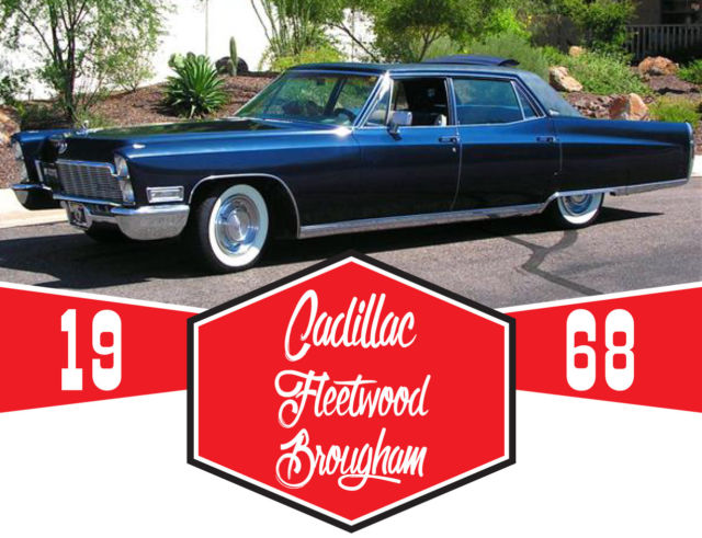 1968 Blue Cadillac Fleetwood Sedan