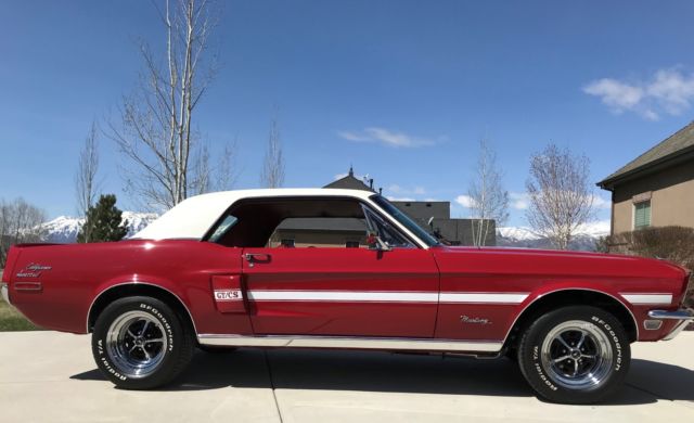 1968 Red Ford Mustang Coupe