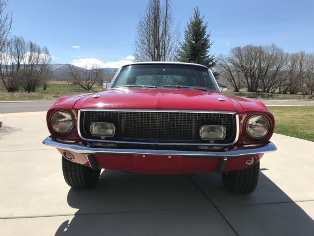 1968 Red Ford Mustang Coupe