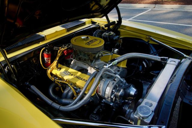 1968 Daytona Yellow/Black Racing Stripes Chevrolet Camaro Sedan