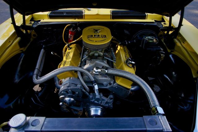 1968 Daytona Yellow/Black Racing Stripes Chevrolet Camaro Sedan