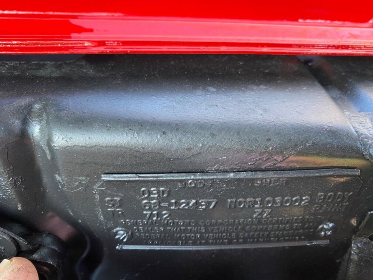 1968 Red Chevrolet Camaro Coupe