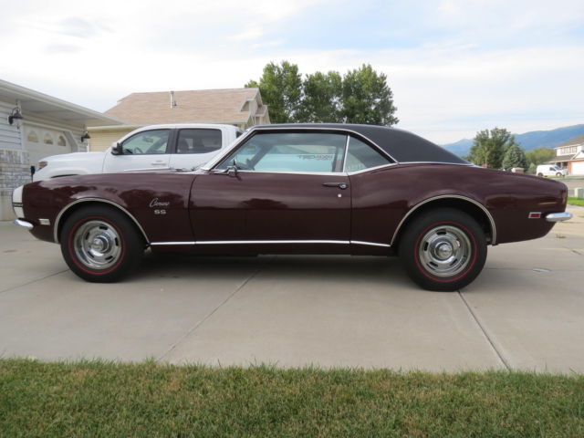 1968 Cordovan Maroon Chevrolet Camaro Coupe