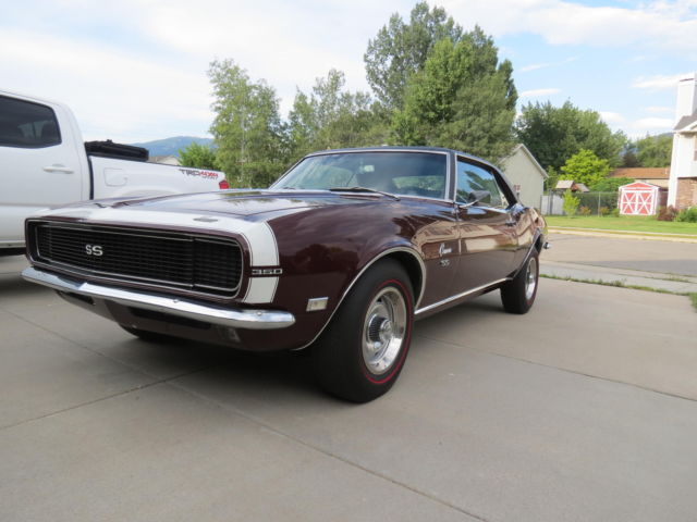 1968 Cordovan Maroon Chevrolet Camaro Coupe