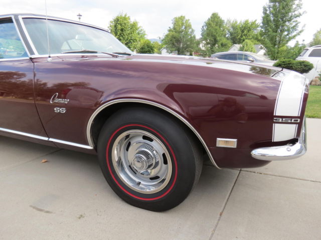 1968 Cordovan Maroon Chevrolet Camaro Coupe