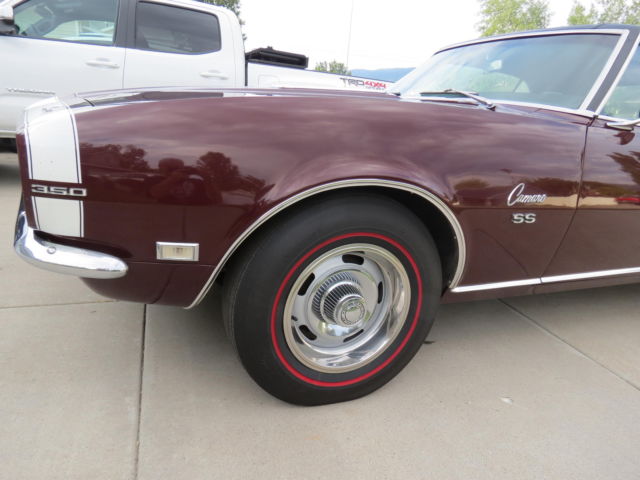 1968 Cordovan Maroon Chevrolet Camaro Coupe