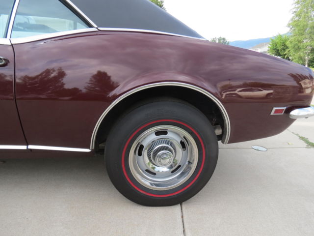 1968 Cordovan Maroon Chevrolet Camaro Coupe
