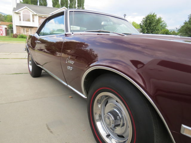 1968 Cordovan Maroon Chevrolet Camaro Coupe
