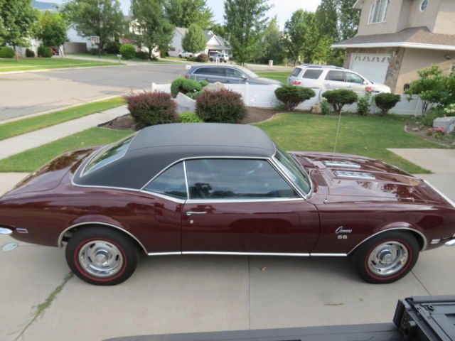 1968 Cordovan Maroon Chevrolet Camaro Coupe