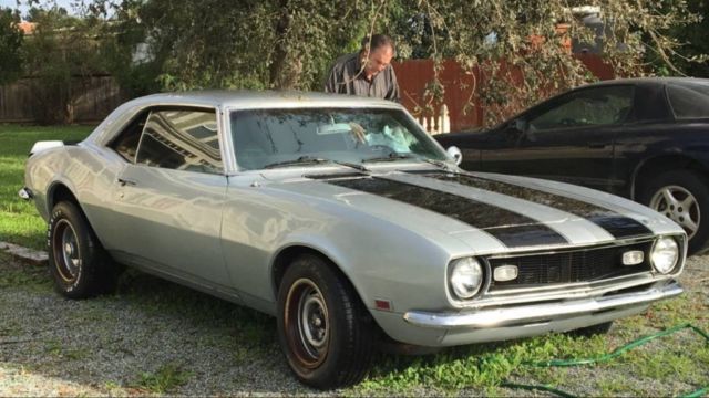 1968 Silver Chevrolet Camaro Coupe