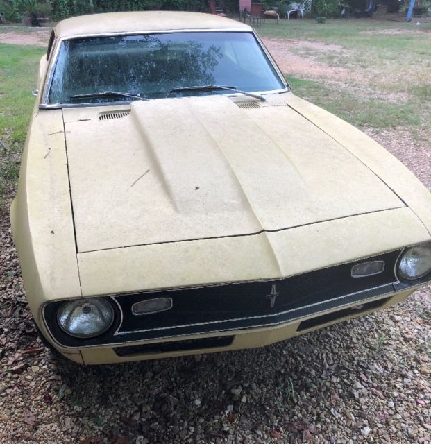 1968 Yellow Chevrolet Camaro