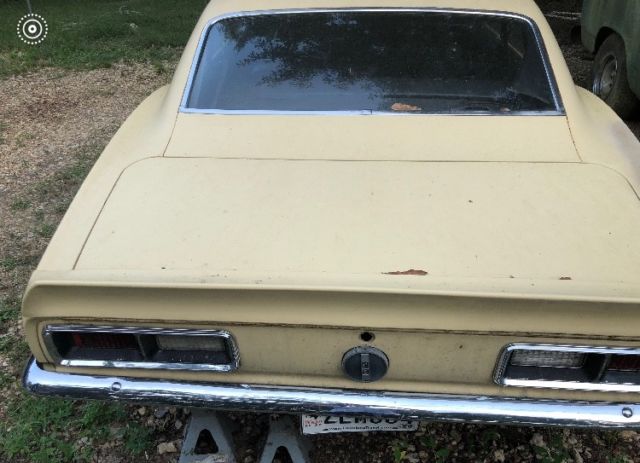 1968 Yellow Chevrolet Camaro