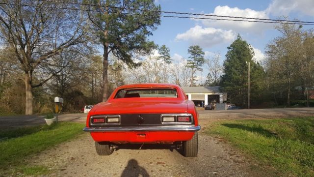 1968 Orange Chevrolet Camaro Coupe