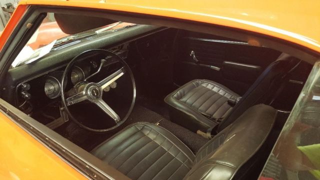 1968 Orange Chevrolet Camaro Coupe