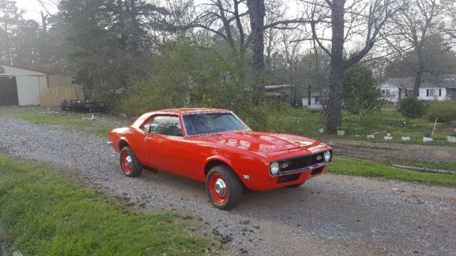 1968 Orange Chevrolet Camaro Coupe