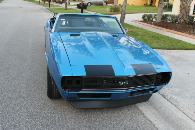 1968 Blue Chevrolet Camaro Convertible