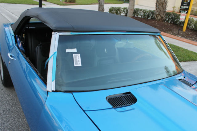 1968 Blue Chevrolet Camaro Convertible
